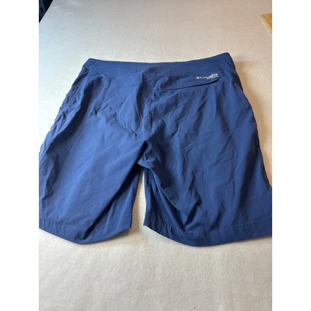 Columbia PFG Fishing Shorts Womens 10 Navy Blue Excellent Quick Dry Outdoor